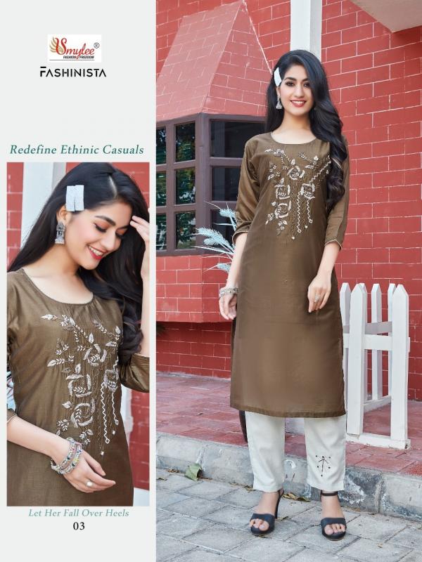 Smylee Fashionista Designer Silk Kurti With Bottom 